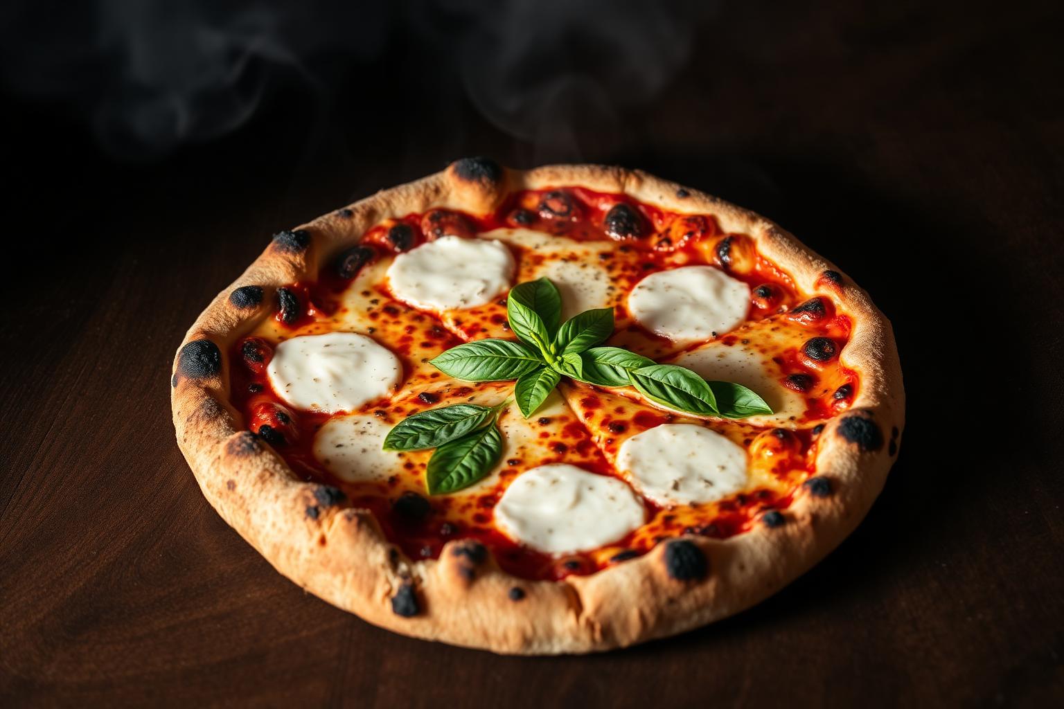 Pizza Margherita napoletană la Pizza Mia di Napoli